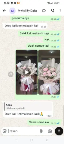 Testimonial Buket Bunga tondo