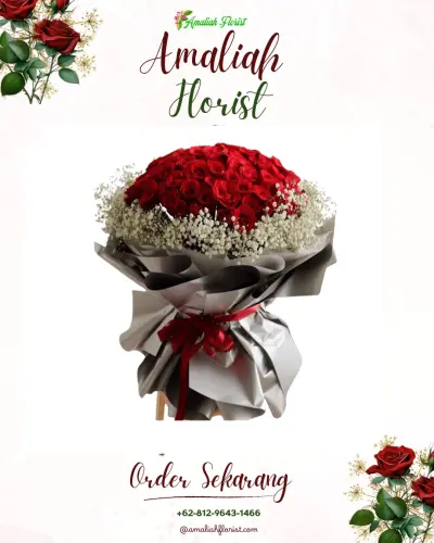 Buket Bunga tondo