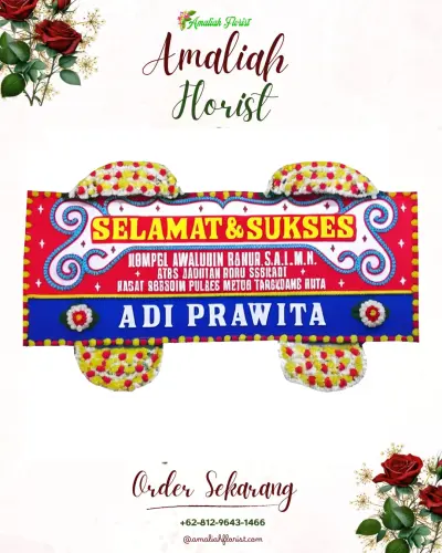 Karangan Bunga Ucapan Selamat tondo
